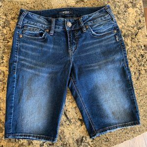 Silver Elyse Bermuda Shorts Sz 27/Length 11